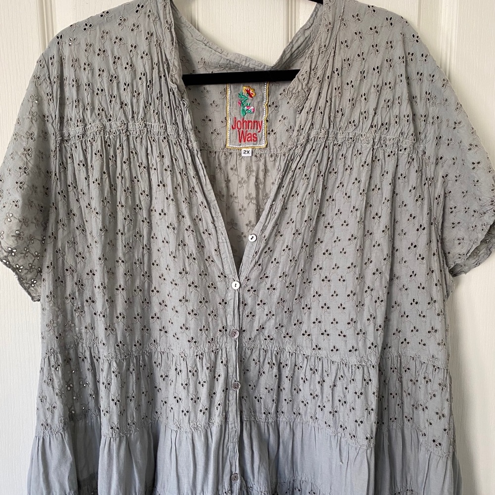 Johnny Was 2XL Green Women’s Dress